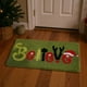 thumbnail image 5 of Felpudo navideño de poliéster flocado verde de 40 x 60 cm | Alfombra navideña antideslizante y duradera | Decoración navideña para baño, cocina, entrada y hogar, 5 of 6