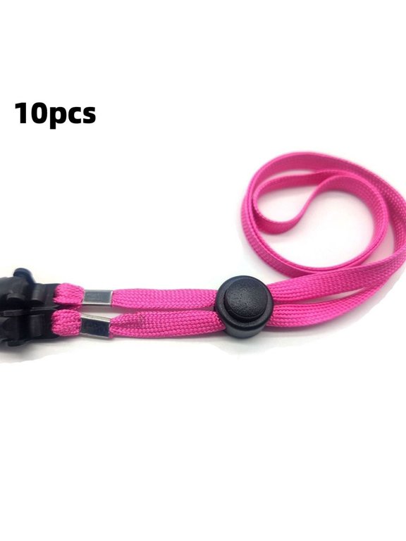 10pcs Sun Hat Removable Nylon Hat Wind Rope Anti-lost Multi-function Hat Chin Cord Hat Chain Strap Windproof Hat Strap Adjusting Rope ROSE RED