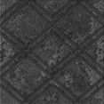 thumbnail image 1 of Ahgly Company Machine Washable Indoor Square Transitional Charcoal Black Area Rugs, 6' Square, 1 of 7