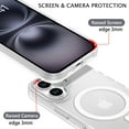 thumbnail image 4 of BENTOBEN Case for iPhone 16 Compatible with Mag-Safe, 6.1" Metal Lens Frame Button Frame Hard Tpu Matte Magnetic Anti-Fingerprint Shockproof Protective Cover, Matte White, 4 of 8