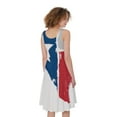 thumbnail image 2 of Texas State Flag Print Sleeveless Knee Length Dress, American Flag Fashion Summer Maxi Dress For Women. Gifts For Us Independence Day, 4Th Of July, 2 of 4