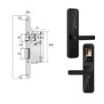 thumbnail image 1 of Door Lock, Tuya Digital Electronic Smart Door Lock With Biometric Camera Fingerprint Smart Card Password Key Unlock ,Easy to Install, 1 of 7