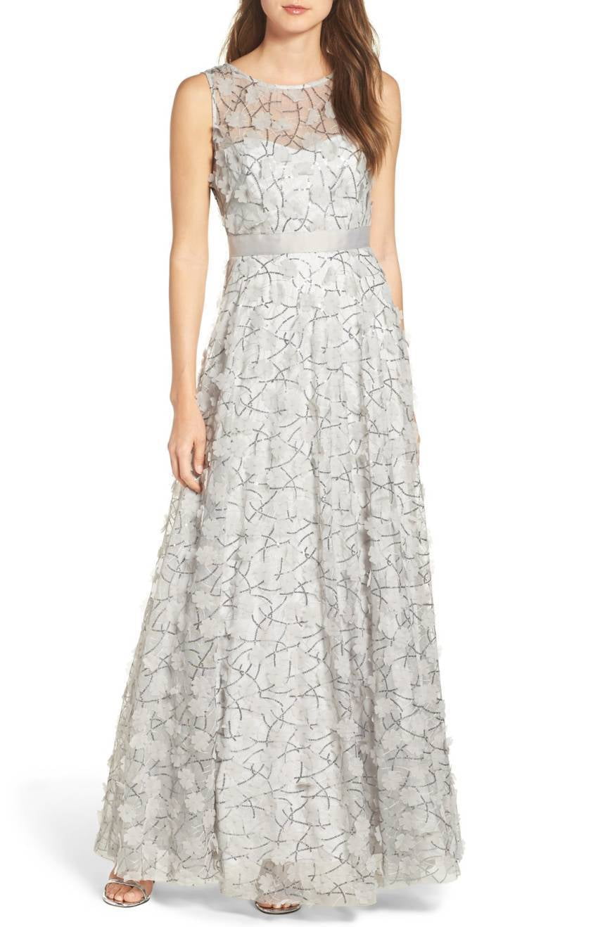 eliza j silver dress