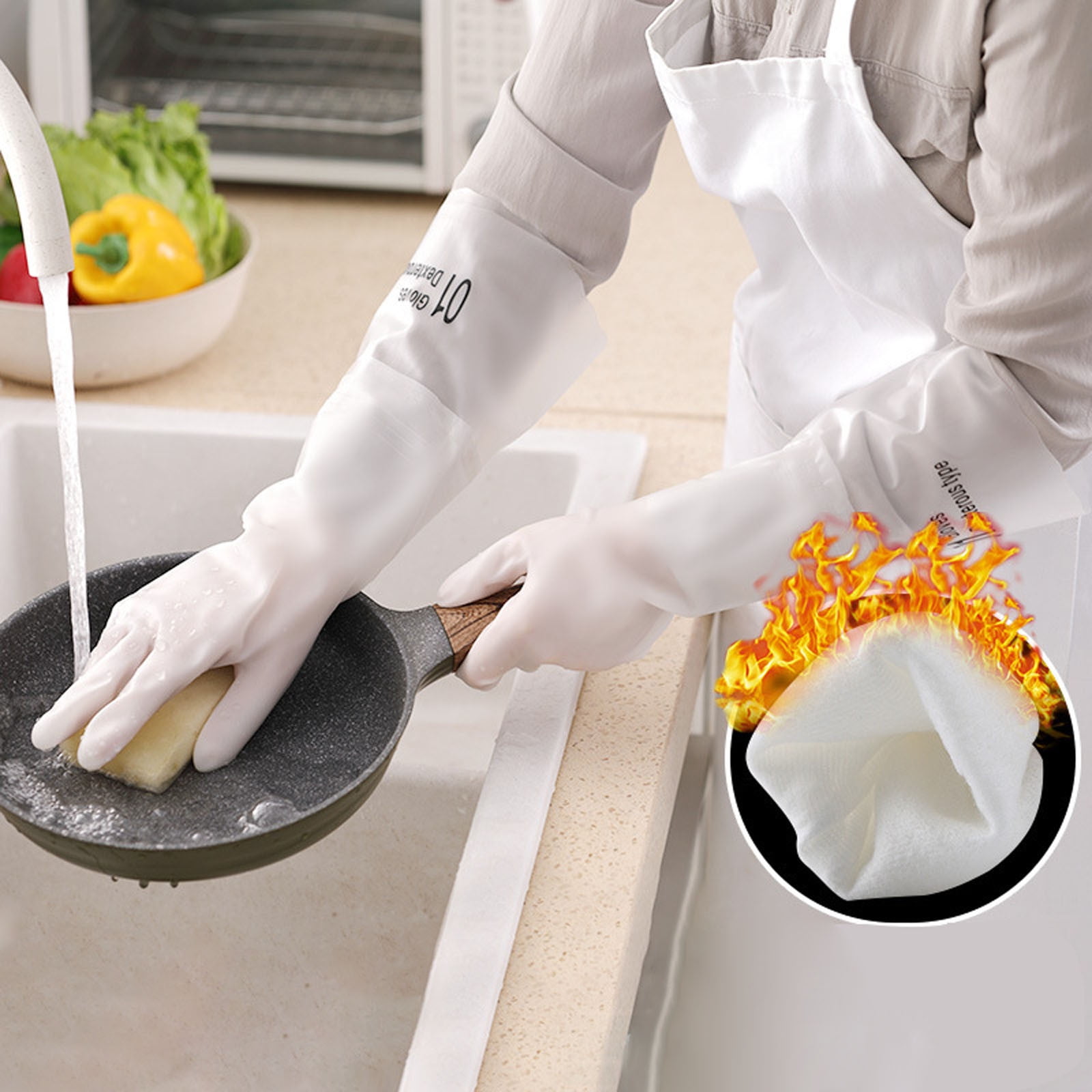 4-Pack Electrostatic Pet Hair Removal Gloves – Reusable Mitts For Furniture, Car Seats & Carpets