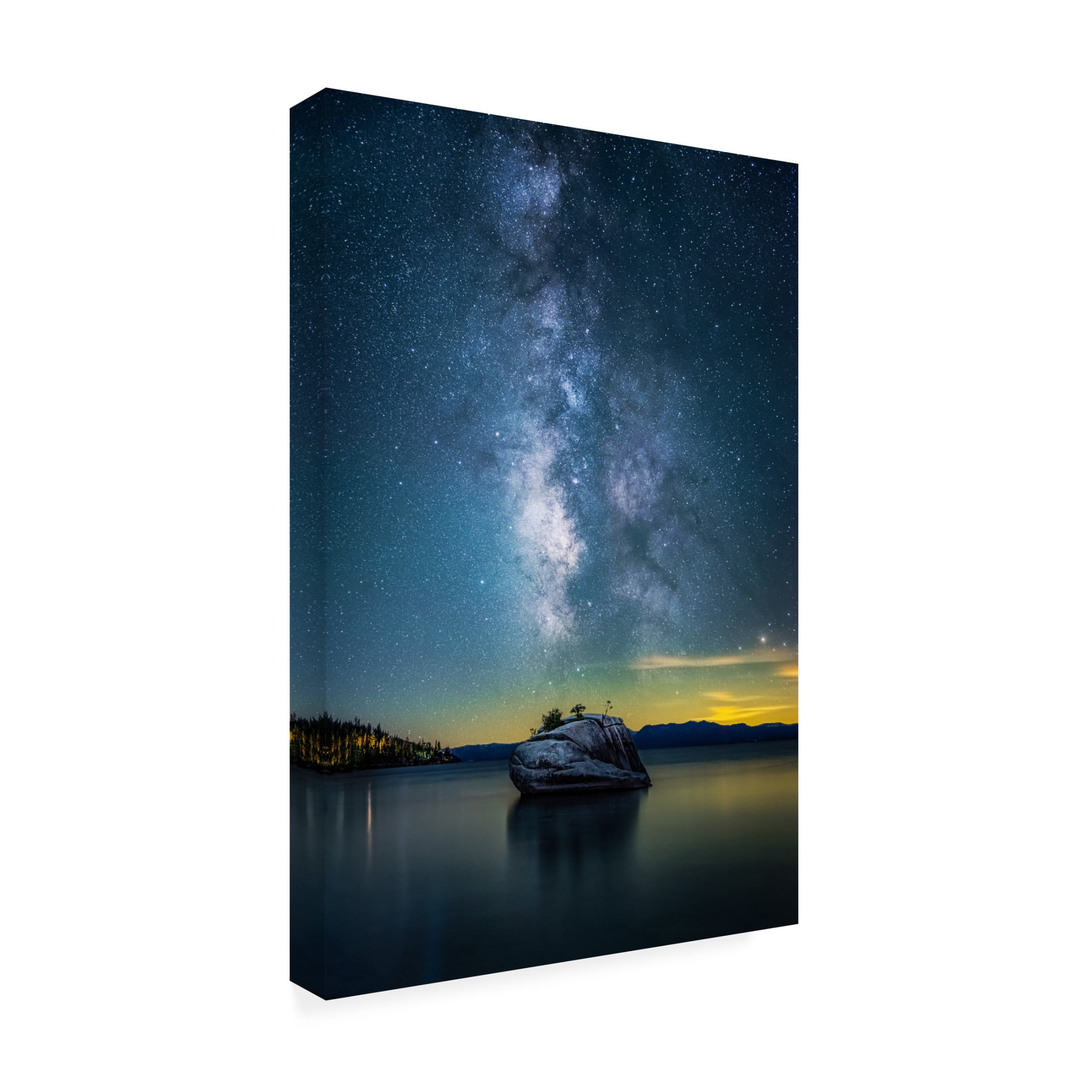 Trademark Fine Art Jiong Chen Bonsai Rock Milky Way Canvas Wall Art