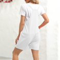 thumbnail image 6 of MSJUHEG Jumpsuits For Women One Piece Jumpsuits For Women Womens Sleeveless Rompers Loose Spaghetti Strap Shorts Jumpsuit With Pockets Womens Jumpsuit White S, 6 of 8
