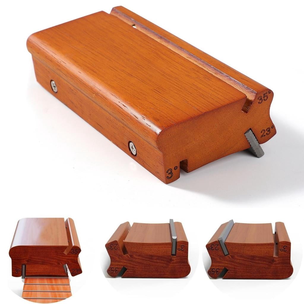 Yihuala Fret File Set 3/23/35 Degree High Precisions Fretwork File for Guitar Maintenance and Professional Fretboard Refinements