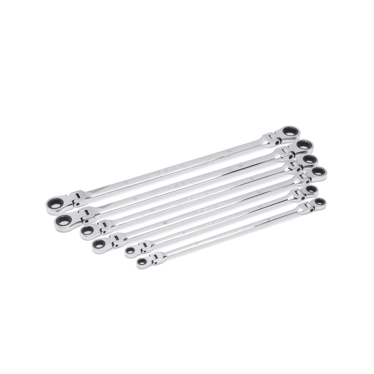 Gearwrench 6pc 90-Tooth 12pt Metric GearBox Double Flex Ratcheting Wrench Set