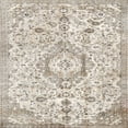 thumbnail image 1 of Ahgly Company Indoor Square Traditional Camel Brown Persian Area Rugs, 6' Square, 1 of 6