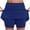Blue, variant on biudgviw Womens Tennis Skirt High Waisted Workout Golf Skirt with Shorts Solid Color Summer Comfy Athletic Skorts