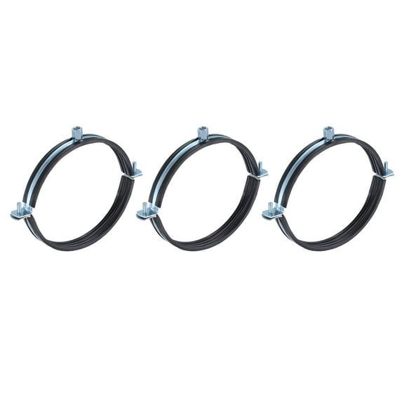 3 Pack Split Ring Pipe Hanger, 160mm/6.3inch Adjustable Pipe Bracket Clamp