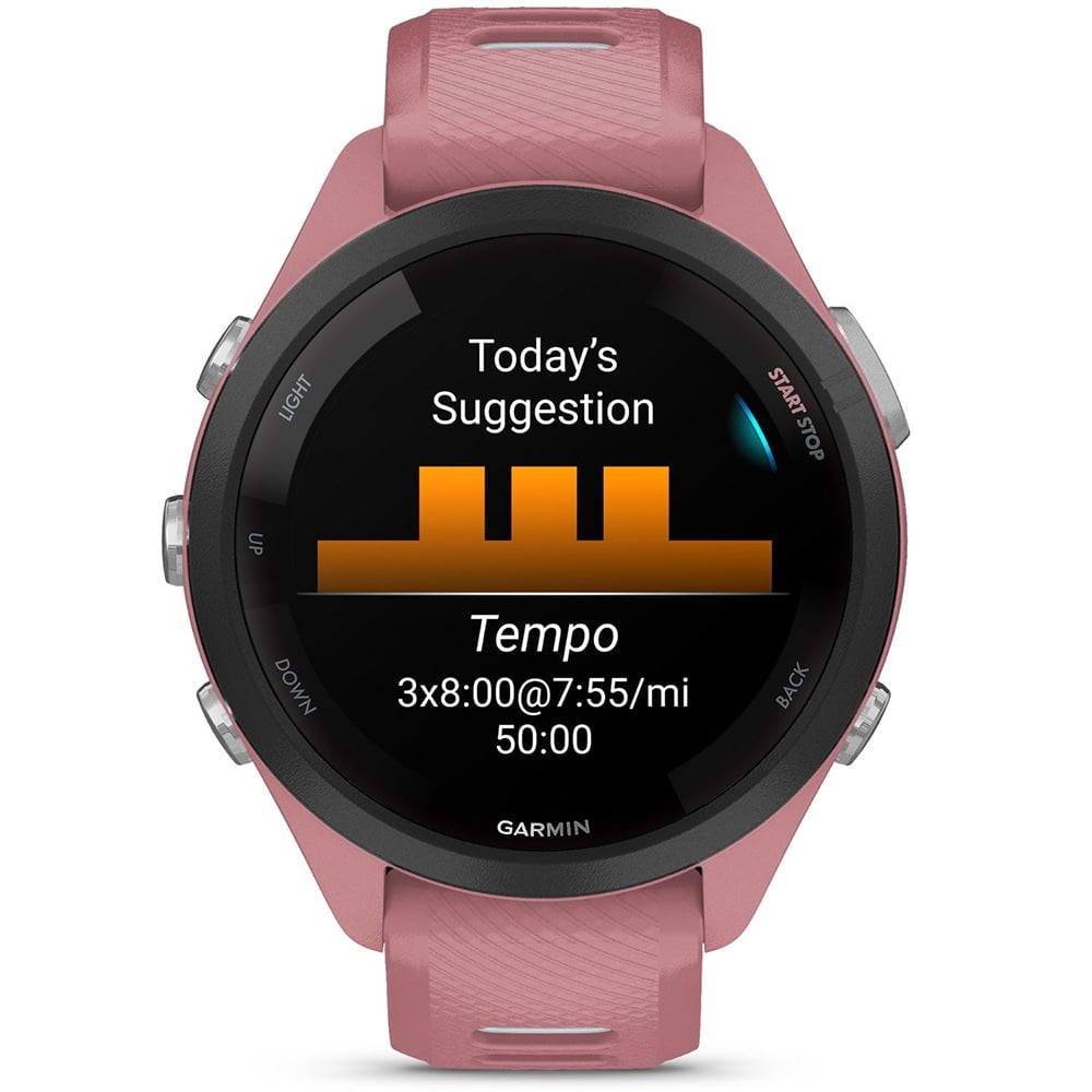 Garmin 010-02810-05 Forerunner 265S GPS Smartwatch Light Pink/Whitestone | Official USA Partner Model | Bundle with 2 YR CPS Enhanced Protection Pack