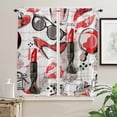thumbnail image 3 of High Heel Glasses Cosmetics Lipstick Curtain For Living Room Kids Bedroom Kitchen Window Curtains Home Drapes, 3 of 6