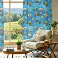 Monster Cartoon Truck Blue Pattern Sheer Curtains, Sheer Window Panels ...