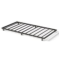 thumbnail image 2 of Memoryfield Twin Size Roll-Out Trundle Bed Frame, Metal Frame with Wheels & Slat Support, Black, 2 of 6
