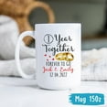thumbnail image 5 of Personalized Wedding Anniversary Mug Gifts For Husband Wife, Custom Year Anniversary Coffee Mug, 1 Year Together Forever To Go Ring Couples Mug 11oz 15oz, Dating Anniversary Cup Gifts For Couples, 5 of 5