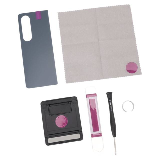 Phone Back Glass Cover, Easy To Install Complete Repair Tools Back Glass Replacement for Galaxy Z Fold 4 5G F936 Black,White,Blue