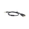 thumbnail image 4 of Cable de conversión de micrófono con división de audio de 3,5 mm de metal de un minuto y dos con micrófono para transmisión en vivo, cable adaptador de micrófono para auriculares de karaoke para, 4 of 5