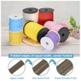 thumbnail image 4 of Uxcell 1/4" Double Fold Bias Tape Polyester Continuous Bulk Bias Tape for Sewing Seaming Dark Brown 55 Yards, 4 of 6