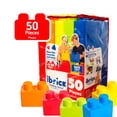 thumbnail image 3 of Ibrick 50 Piezas Bloques de Construcción Gigantes De Hule Espuma Seguro Ibrick Juguetes para armar, 3 of 6