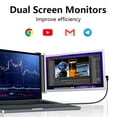 thumbnail image 2 of moobody 14 inch Portable Dual screen for 14 17.3 inch Laptops, Full 1920*1080 IPS, Foldable Design, 2 of 7