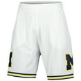 thumbnail image 2 of Men's Mitchell & Ness White Michigan Wolverines 1991/92 Throwback Jersey Shorts, 2 of 4