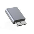 thumbnail image 5 of Aluminum USB 2.0 Type C Female to USB 3.0 Micro B Male Plug Data Sync Connector Adapter Accessory, 5 of 9