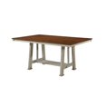 thumbnail image 2 of Room Designs Dining Table Walnut / White Smoke Transitional Rectangle, 2 of 4