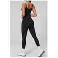 thumbnail image 5 of PISONIC Workout Sets for Women, 2 Piece Seamless Spaghetti Straps Crop Top Matching High Waist Leggings Gym Yoga Outfits, 5 of 7