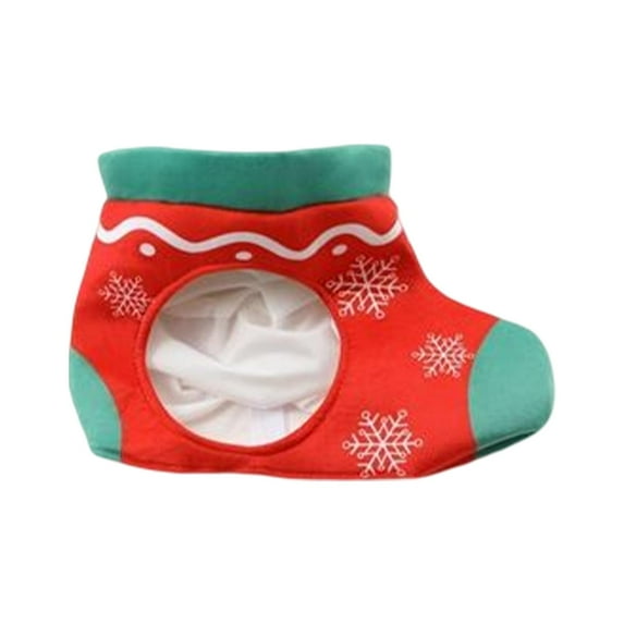 Christmas Sock Plush Hat Unisex Headwear Headdress Photography Prop Novelty Xmas