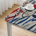 thumbnail image 4 of nygtbtfer  Tablecloth, Decorations for Home FloralPatriotic Decor Scallop Edge Table Cover Indoor Outdoor Party Table Decorations, 4 of 7