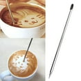 thumbnail image 3 of FONDOTIN 5Pcs Tool Latte Art Shaping Professional Design Silver Stainless Steel for Coffee Artists, 3 of 8