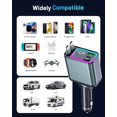 thumbnail image 4 of Cargador de coche Zreal 92W Fast Dual USB-C retráctil RGB, 4 of 8
