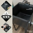 thumbnail image 6 of Tehila Black Freestanding Utility Sink with Rust-Proof Steel Legs and Adjustable Levelers for Laundry Room, 6 of 9