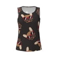 thumbnail image 6 of Sigee Bulldog with Sunglasses for Women's Workout Tank Top,Running Tank Tops,Sleeveless Gym ClothesSmall, 6 of 8
