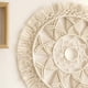 thumbnail image 3 of QPENWEI Tapiz tejido de macramé para colgar en la pared, corona de arte para pared, decoración bohemia elegante, regalo para el día de Navidad, festival, mandala para apartamento, hogar, dormitorio, s, 3 of 5