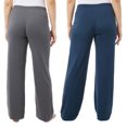 thumbnail image 3 of 32 Degrees Womens Cool Soft Sleep Pants Pack of 2 Size: S, Color: Charcoal/Moon Blue, 3 of 4