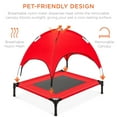 thumbnail image 5 of Best Choice Products 30in Elevated Cooling Dog Bed, Outdoor Raised Mesh Pet Cot w/ Removable Canopy, Carrying Bag - Red, 5 of 8