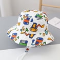 thumbnail image 2 of lnmuld Toddler Boys Wide Brim Fisherman Hat Lightweight Summer Sun Hat for Outdoor Casual Daily Wear Size:2-4 Years, 2 of 3