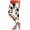White, variant on Mnuaqn Women's Halloween Leggings 3D Skull Pumpkin Horror Print Stretchy Soft High Waisted Workout Sports Yoga Pants (S, Light Gray)