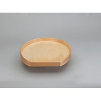 Rev-A-Shelf LD-4NW-201-20-1 Lazy Daisy Natural Wood 20" Diameter D-Shaped Undrilled Lazy Susan Shelf by Rev-A-Shelf