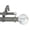 Gunmetal, variant on 1" Double Curtain Rod Set, Adjustable 28–48 Inches, White Marble Ball Finials, Royal Gold