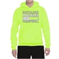 thumbnail image 2 of Wild Bobby Installing Muscles Please Wait Gym/Workout Unisex Graphic Hoodie Sweatshirt, Safety Green, X-Large, 2 of 5