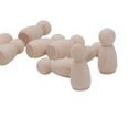 thumbnail image 6 of 20 Pack Lots Wooden Peg Dolls Unfinished Bodies Dolls Figurines Wedding Cake Toppers DIY Decoration Craft (55mm) 55mm Woman, 6 of 7