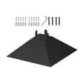 thumbnail image 1 of Deflector de metal con forma de ardilla para poste de comedero para pájaros, 17 x 17 x 5,5 pulgadas, práctico accesorio de fácil limpieza para patio y, 1 of 8