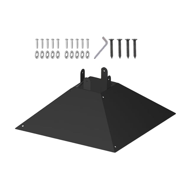 Alimentador de pájaros, deflector de metal para ardillas, resistente, tope de protección para pájaros, herramienta liviana de 17 x 17 x 5,5 pulgadas,
