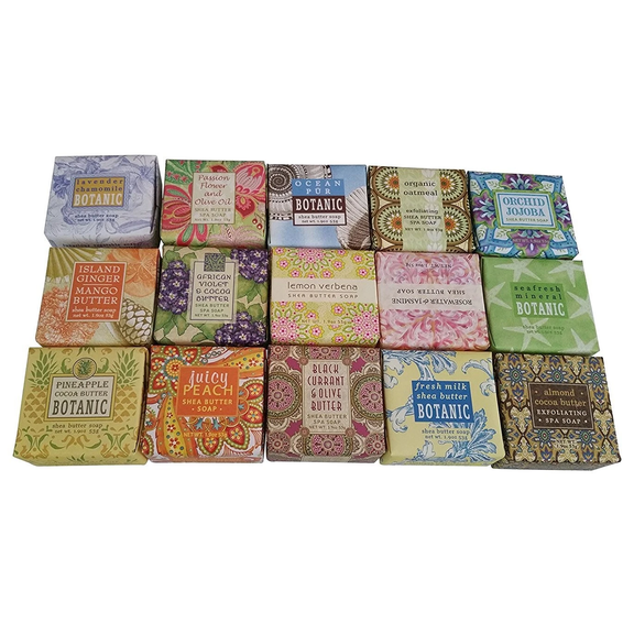 Greenwich Bay Trading Company Soap Sampler 15 pack of 1.9oz bars - Bundle 15 items