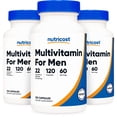 thumbnail image 1 of Multivitamínico Nutricost para hombres 120 cápsulas (3 frascos), 1 of 5