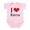 Petal Pink, variant on CafePress - I 'Heart' Babcia Bodysuit - Baby Light Bodysuit, Size Newborn - 24 Months