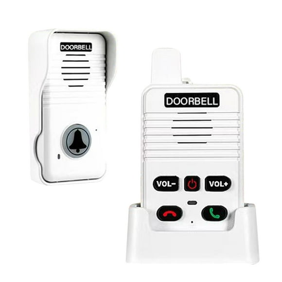 Equipo De Timbre Inalámbrico 8 Niveles De Volumen En El Porche De Porche Interior Al Aire Libre <stkapi> </stkapi> Timbre Dúplex Completa <istorekeyword> Tapa Inalámbrica De La